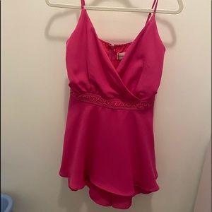 New with tags dark pink romper